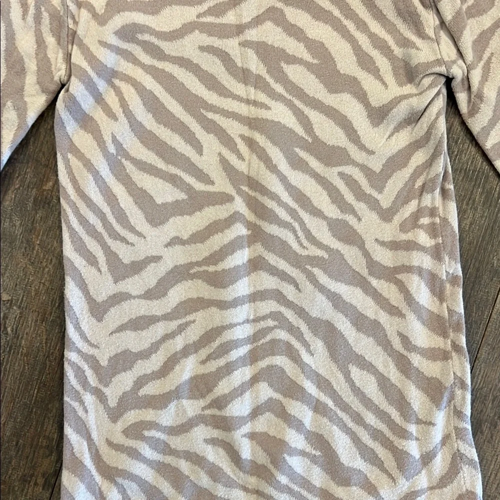 GAP brown zebra sweater dress